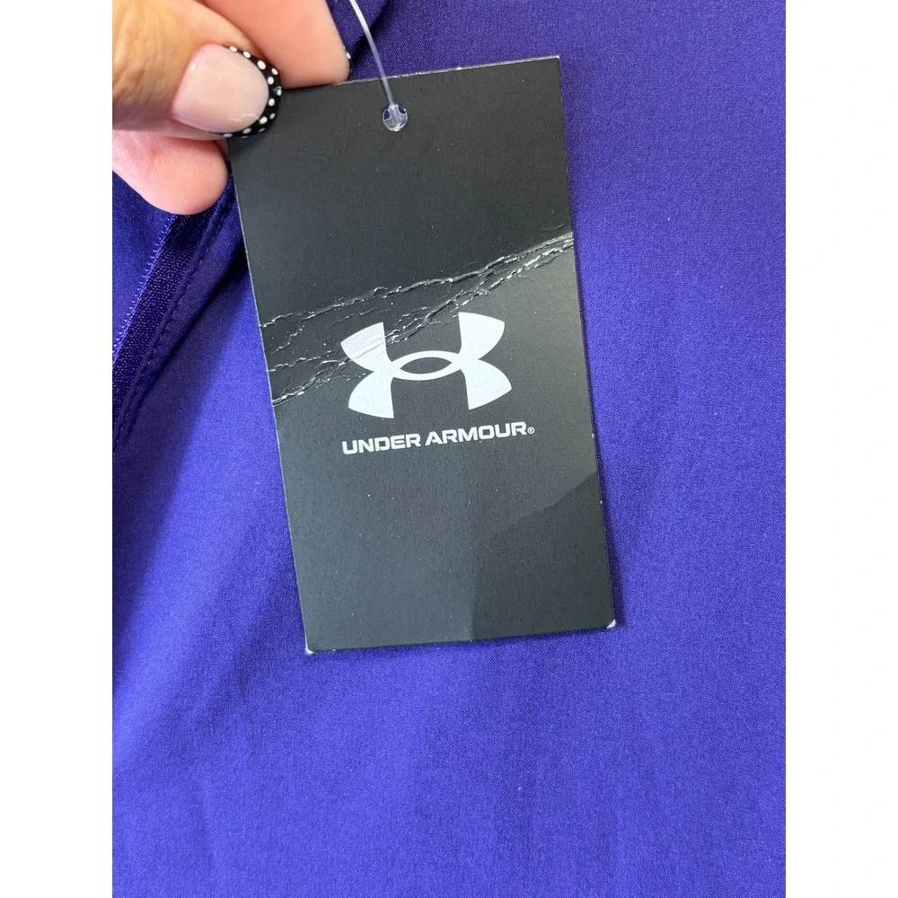 Under Armour Motivate 3.0 Men's Small Purple Short Sleeve 1/2 Zip Pullover Y2K